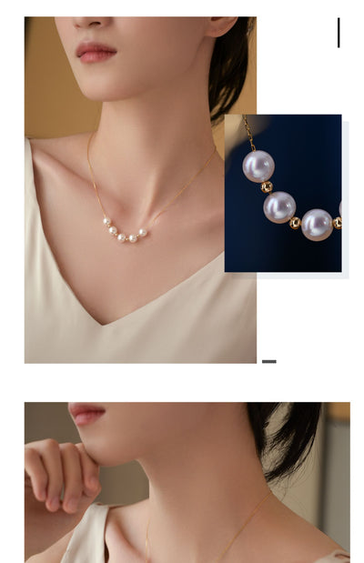 Collar de Perla y Oro 18K Sky Star - Image 12