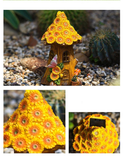 Lámpara Solar Decorativa Árbol Casa de Jardín para Exteriores - Image 12