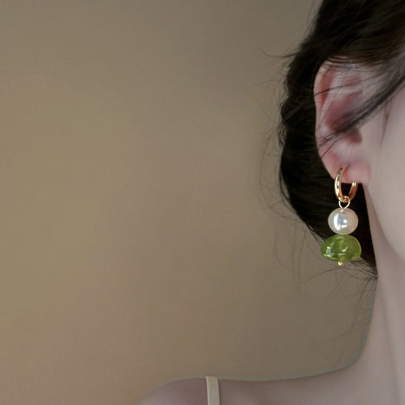 Aretes Geométricos Irregulares Retro Redondos