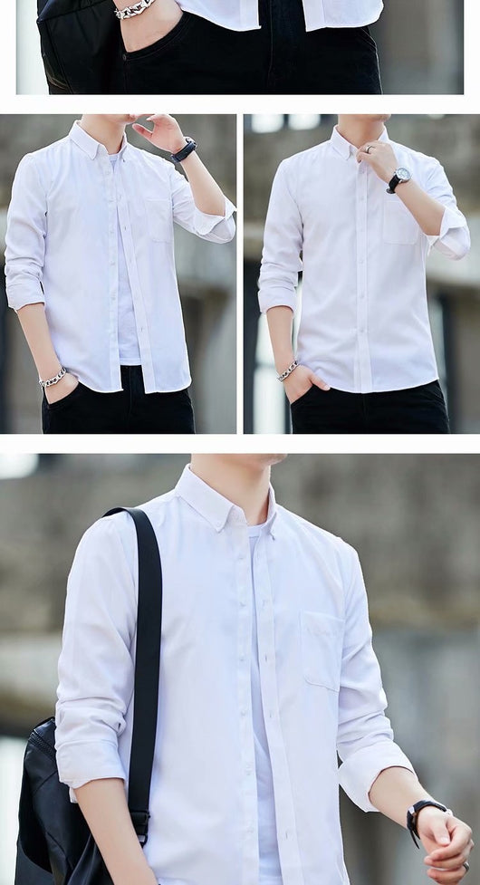 Camisa Casual Slim Fit de Tela Oxford para Hombre - Image 15