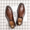 Zapatos Formales de Cuero Marrón con Punta Fina para Hombre