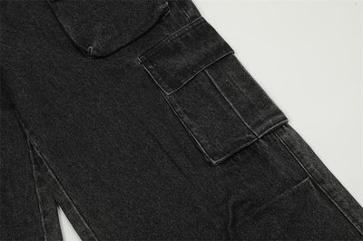 Pantalones Cargo Jeans con Múltiples Bolsillos Estilo Americano para Hombre - Image 19