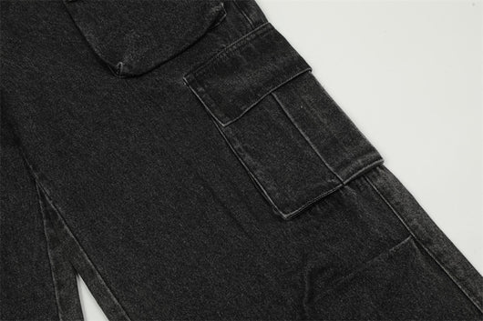 Pantalones Cargo Jeans con Múltiples Bolsillos Estilo Americano para Hombre - Image 19