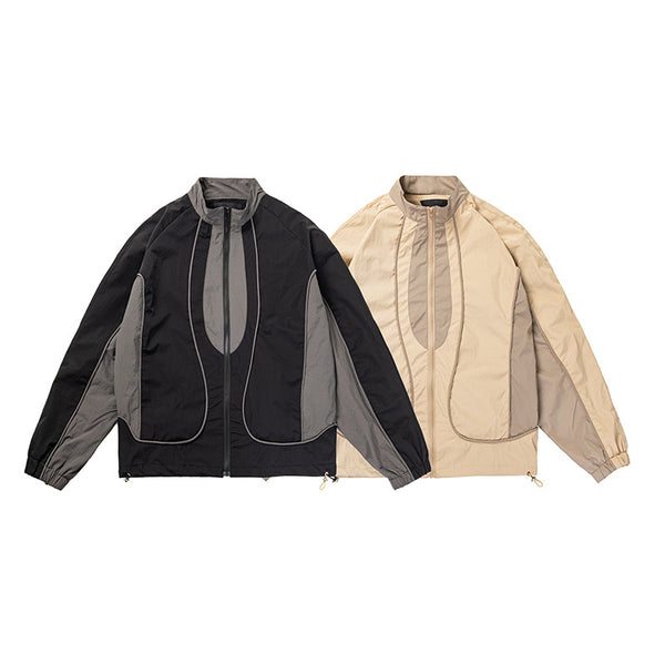 Chaqueta Casual Patchwork para Hombre - Estilo Outdoor Versátil