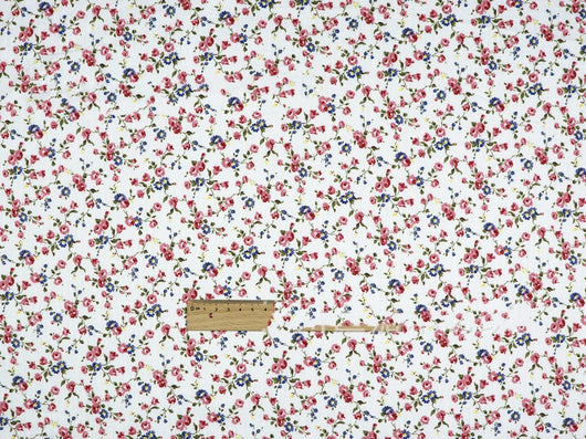 Tela de Algodón con Flores Pequeñas en Tonos Claros - Image 2