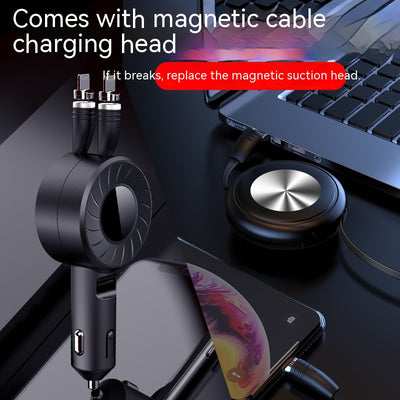 Cargador Telescópico para Auto 5A Multifuncional con Cable de Datos - Image 3