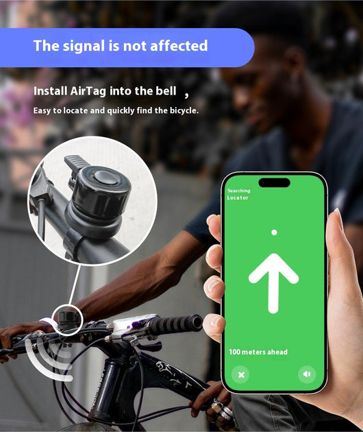 Timbre de Bicicleta con Localizador AirTag - Soporte de Montaje Oculto - Image 16