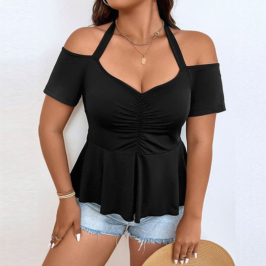 Blusa Elegante Ajustada al Talle con Hombros Descubiertos - Image 12