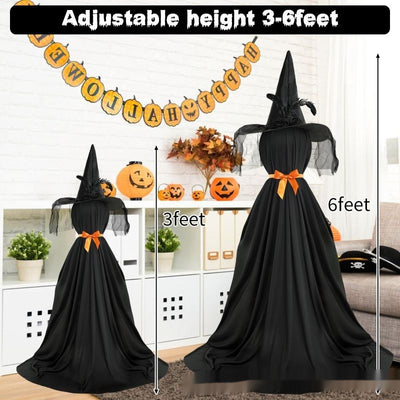 Fantasma LED Luminoso Negro con Moño Decorativo - Image 10
