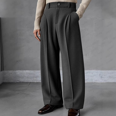 Pantalones Machete de Cintura Alta y Pierna Ancha para Hombre - Image 5