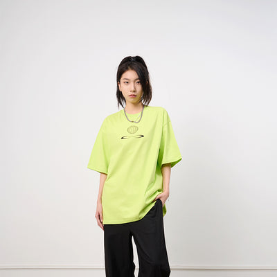 Camiseta de Algodón con Estampado y Cuello Redondo - Image 8