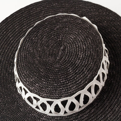 Sombrero de Paja con Diseño Reticulado - Protección Solar para Exteriores - Image 11