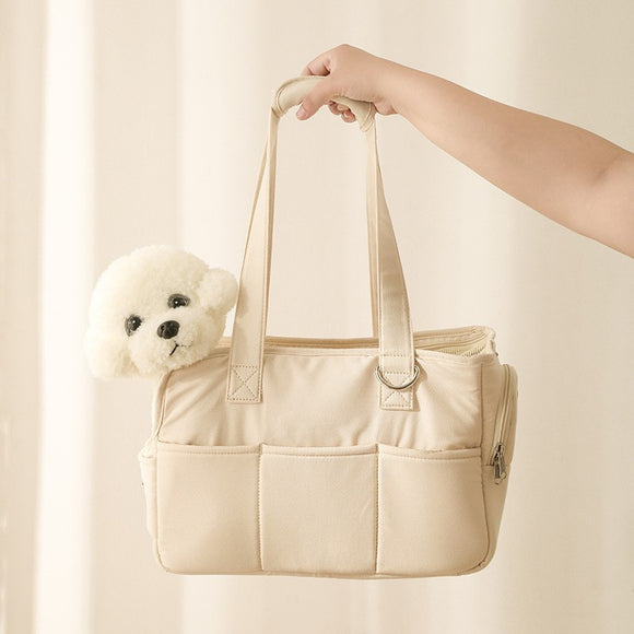 Bolsa de Transporte para Mascotas en Algodón Puro - Gran Capacidad