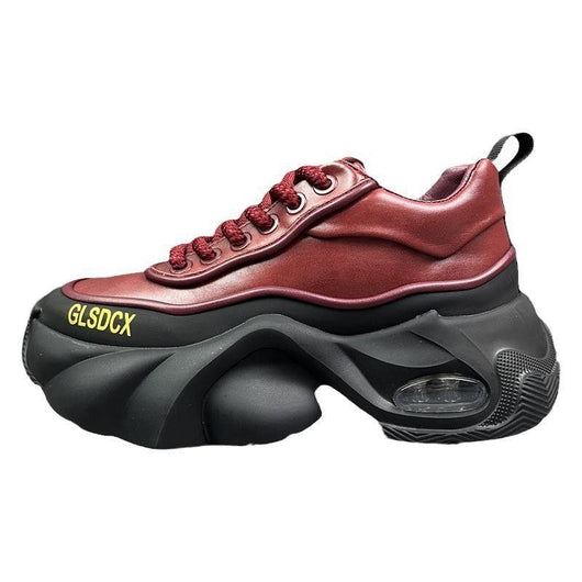 Zapatos Deportivos de Plataforma en Cuero para Hombre - Estilo Moderno y Confort - Image 5