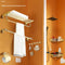 Repisa de Baño Estilo Francés Dorada Premium sin Taladro