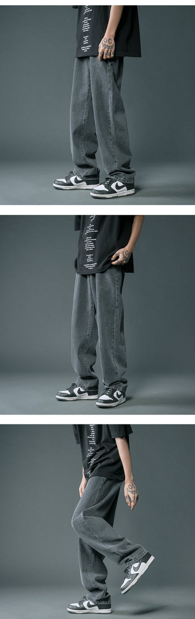 Jeans Rectos Sueltos Ligeros para Hombre - Comodidad de Verano - Image 19