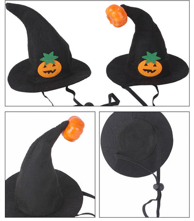 Gorro de Gato Halloween Calabaza con Cara Sonriente - Image 8