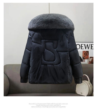 Abrigo de Lujo Coreano con Cuello de Pelaje - Cálido y Elegante - Image 10