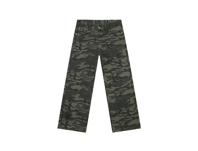 Jeans Rectos Estilo Camuflaje Lavado Clásico - Image 6