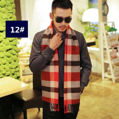 Bufanda Cuadrille Cálida para Hombre - Estilo Casual Versátil - Image 33