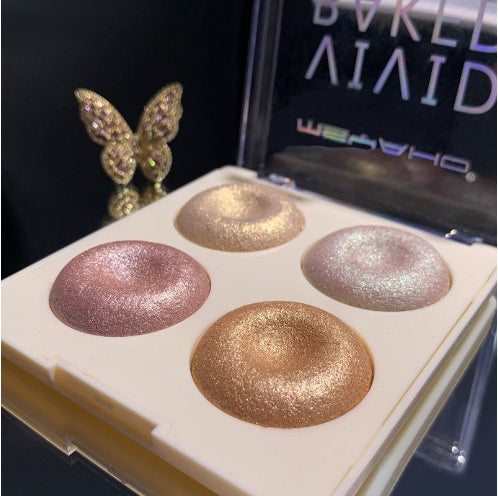 Paleta de Iluminadores Cuatro Tonos con Sombras Brillantes - Image 4