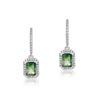 Aretes de Ágata Planta Acuática - Image 7