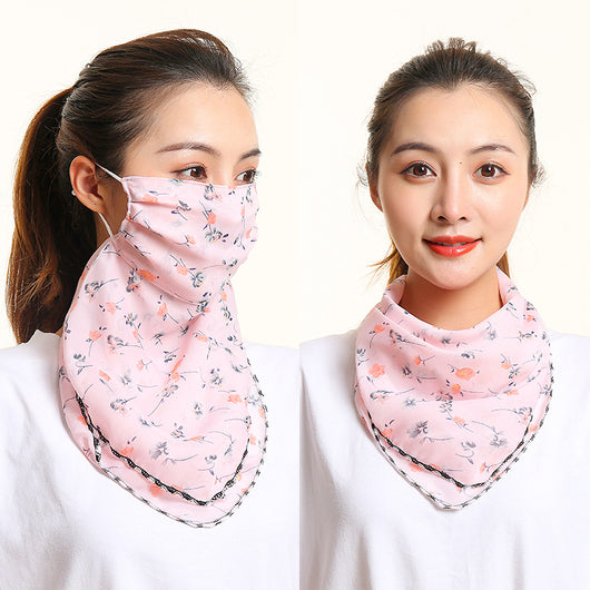 Pañuelo de Seda Protector Solar para Mujer - Máscara Cuello y Cara Verano - Image 56