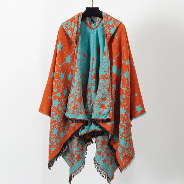 Pashmina Geométrica Tejida - Chal Versátil de Lujo