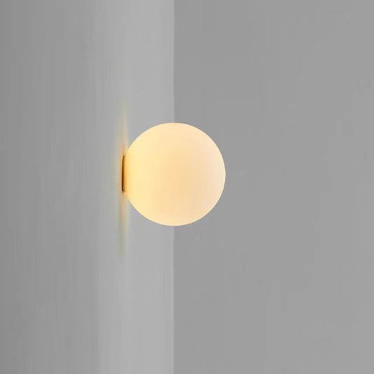 Lámpara de Pared Minimalista de Diseño en Vidrio Esférico
