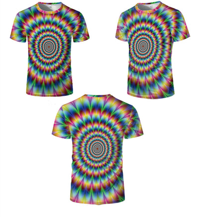 Playera Casual Hombre con Estampado 3D Apertura de Color - Image 9