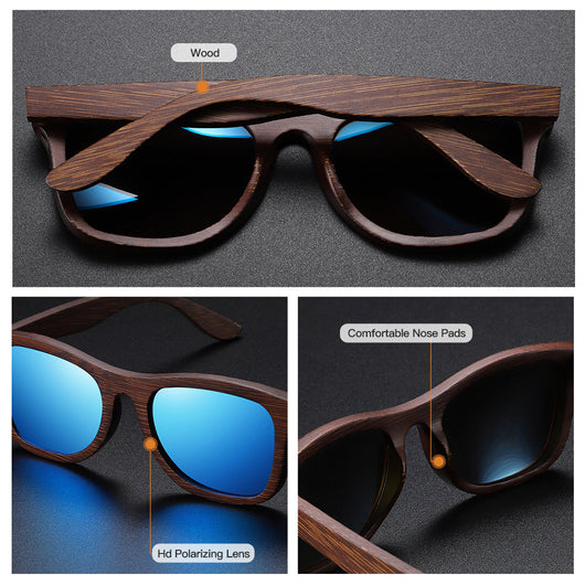 Gafas de Sol Polarizadas de Bambú Estilo Retro - Image 16