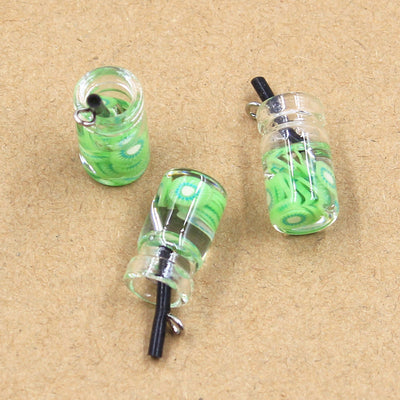 Botella de Cristal con Accesorios de Joyería DIY - Llavero Colgante - Image 9