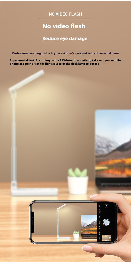 Lámpara LED de Escritorio 3 en 1 con Cargador Inalámbrico y Luz Nocturna - Image 9