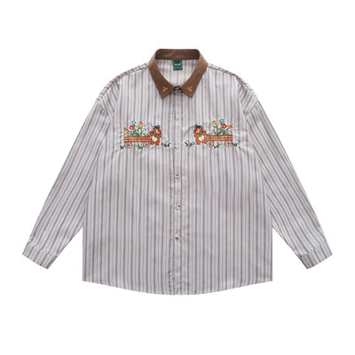 Camisa Manga Larga con Bordado de Osito - Diseño Único
