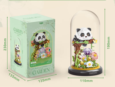 Ramo de Bloques Constructivos con Panda y Pájaro en Maceta Armable - Image 14