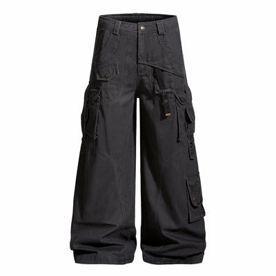 Pantalones Casuales Holgados Estilo Urbano con Bolsillos Múltiples - Image 6