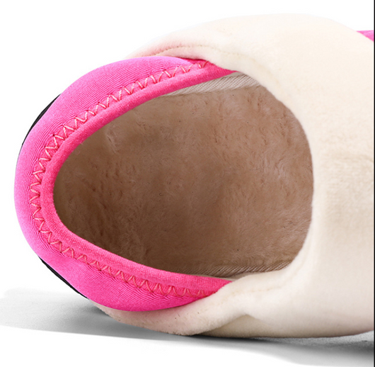 Pantuflas de Pareja en Algodón Cálido - Diseño Liso para Casa - Image 12