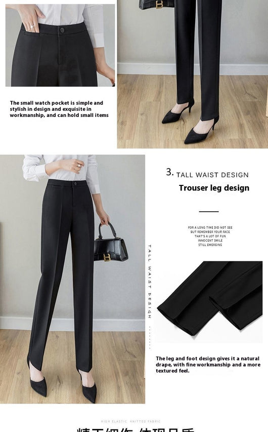 Pantalón de Oficina Recto para Mujer - Traje Profesional - Image 19