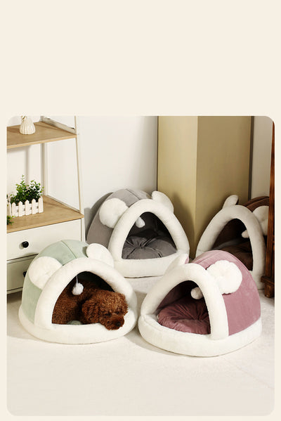 Cama Cueva Térmica para Gatos y Perros Pequeños - Refugio Acogedor - Image 14
