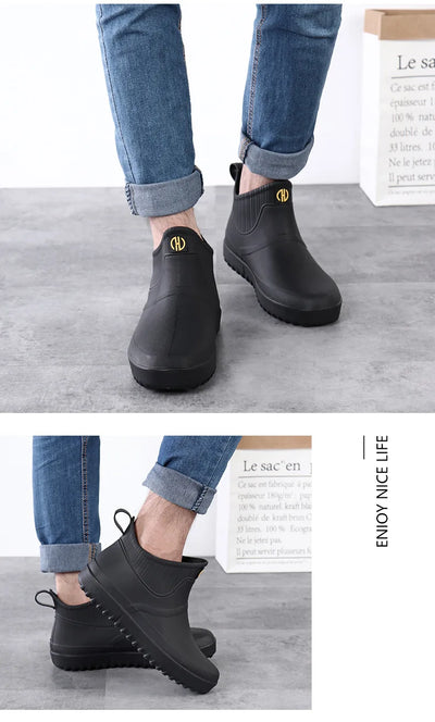 Botas Cortas Impermeables para Hombre con Suela Antideslizante - Image 11