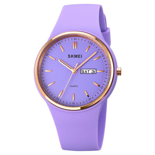 Reloj de Cuarzo para Estudiantes con Calendario y Correa de Silicona - Image 12