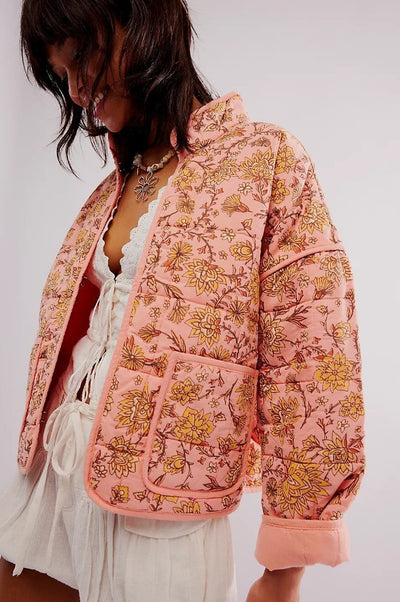 Abrigo de Algodón Estampado para Mujer - Otoño e Invierno - Image 7