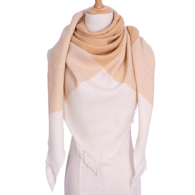 Bufanda Larga con Triángulos para Mujer - Chal Otoño Invierno - Image 43