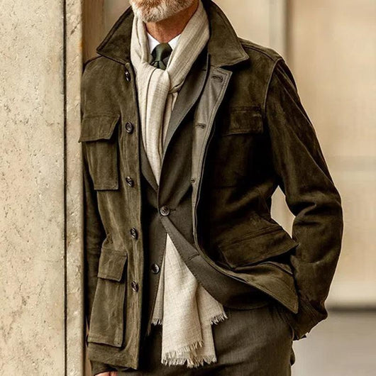 Chaqueta de Ante Casual para Hombre - Estilo Moderno - Image 7