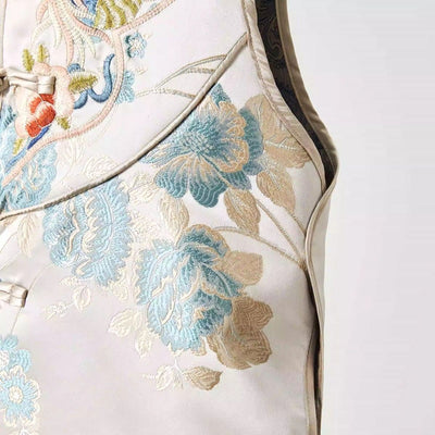 Chaleco Estilo Chino Retro para Mujer con Cuello Tipo Smoking y Cierre de Botones - Image 19