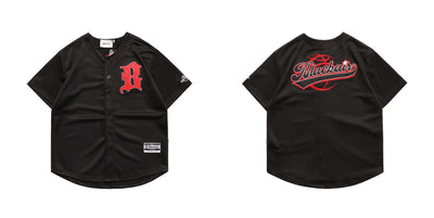 Camiseta Suelta Retro Street con Bordado de Letras - Image 6