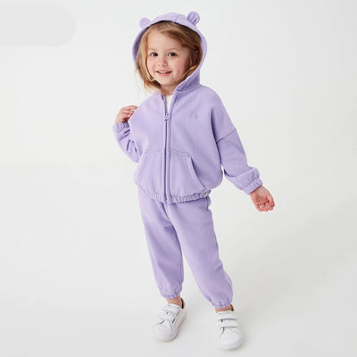 Conjunto Térmico Deportivo para Niñas con Sudadera Polar
