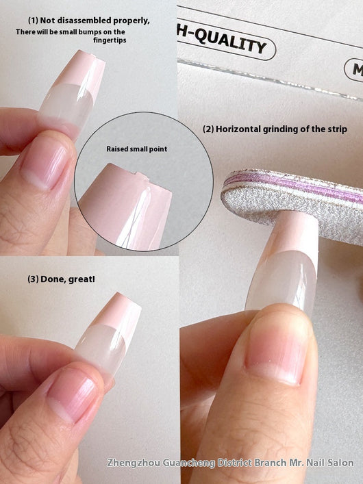 Parches de Uñas Espejo Blanco Lunar con Efecto Electrochapado Brillante - Image 6