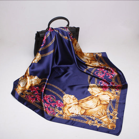 Pañuelo de Seda Estampado Cuadrado - Image 6