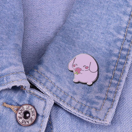 Broche Fresa Adorable para Perro, Insignia de Metal Esmaltado